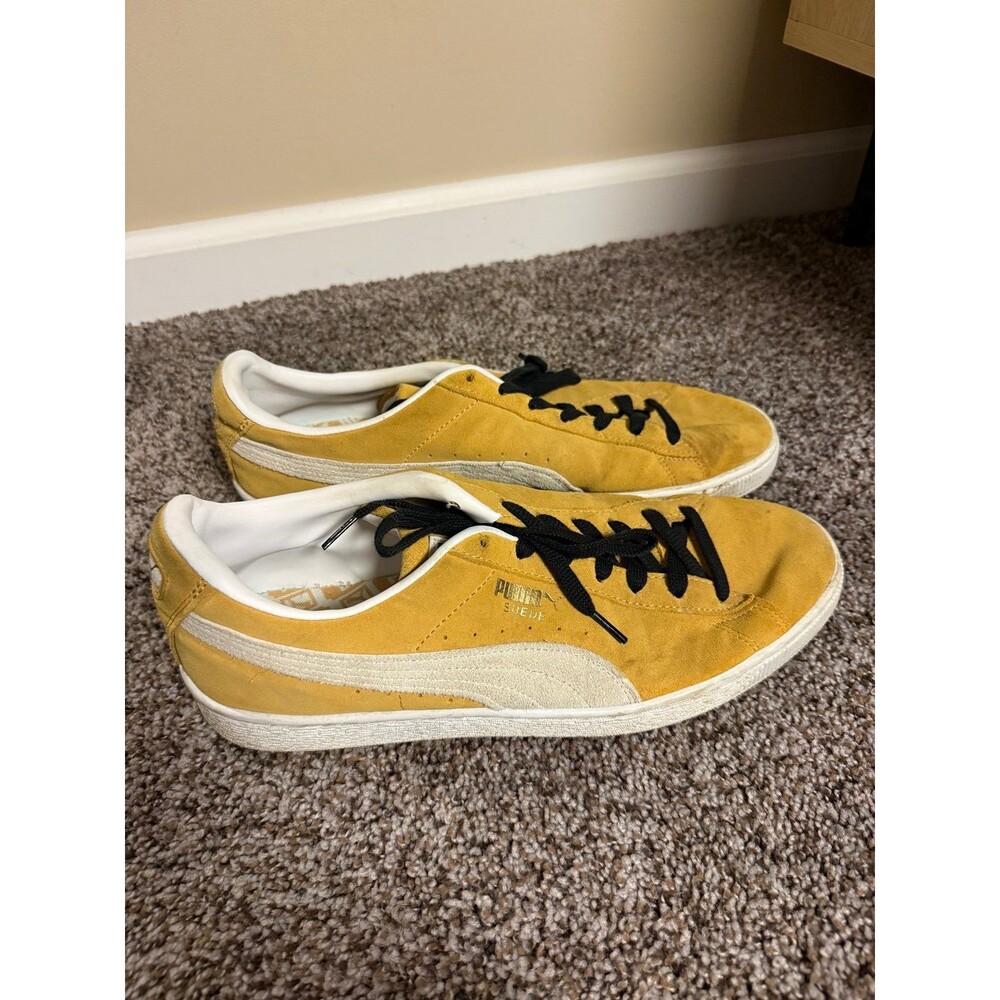 Puma Suede Classic XXI Honey Mustard Sneakers Mens 12